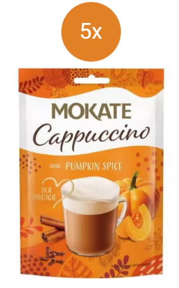 Mokate cappuccino dýňové 5x110g