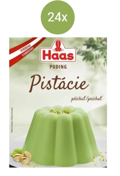 HAAS puding pistáciová příchuť 24x37g