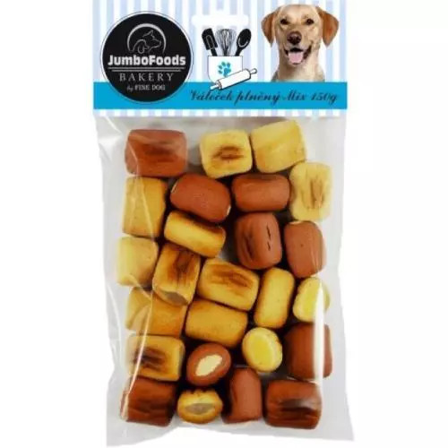 Jumbo pečené pamlsky válečky mix 150g