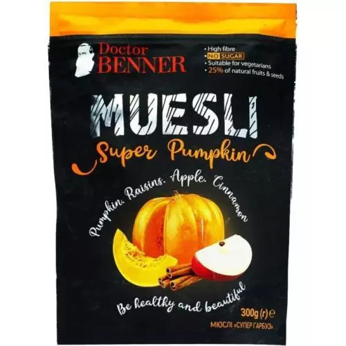 Doctor BENNER muesli super dýně 300g