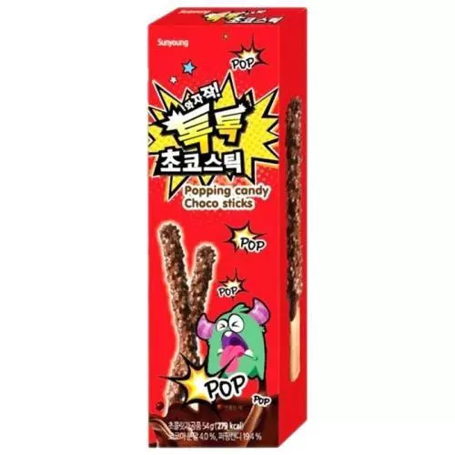 SUNYOUNG Popping Big Choco Sticks 54g