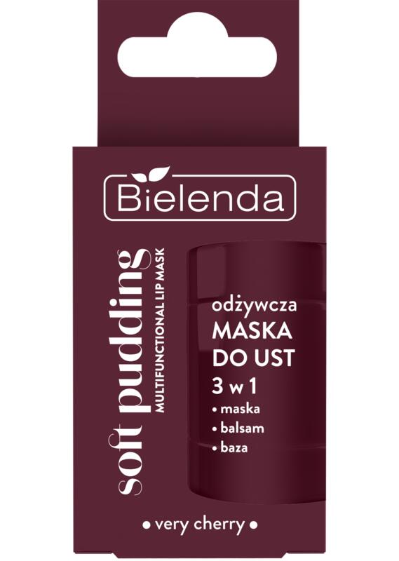 Bielenda Soft Pudding regenerační maska na rty Very Cherry 12 g