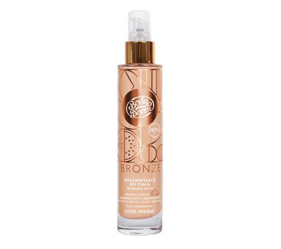 BODYBOOM Rozjasňující sprej SHIMMER GOLD, 100 ml