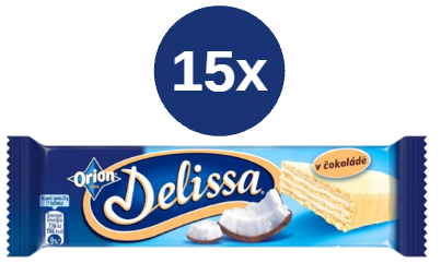 Orion Delissa oplatky kokosová 15x30g