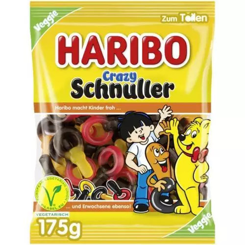 Haribo crazy schnuller veggie 175g N2 LE