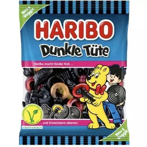 Haribo dunkle tute veggie 175g N2 LE