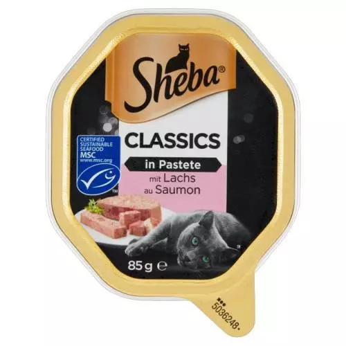 Sheba vanička s lososem 85g