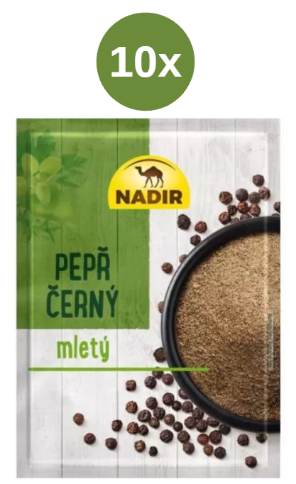 Nadir pepř černý mletý 10x20g