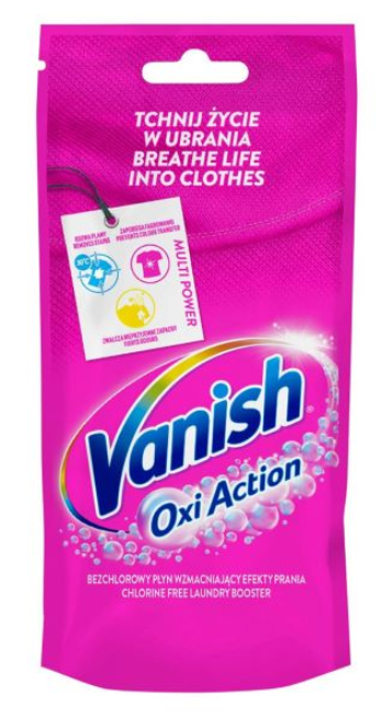 Odstraňovač skvrn Vanish Oxi Action 100ml Pink