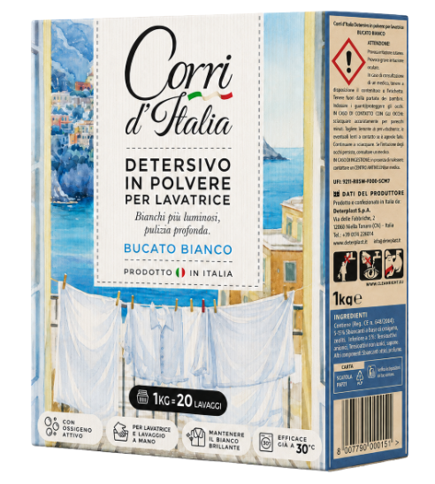 Corri d'Italia prací prášek 1kg Bucato Bianco 20PD