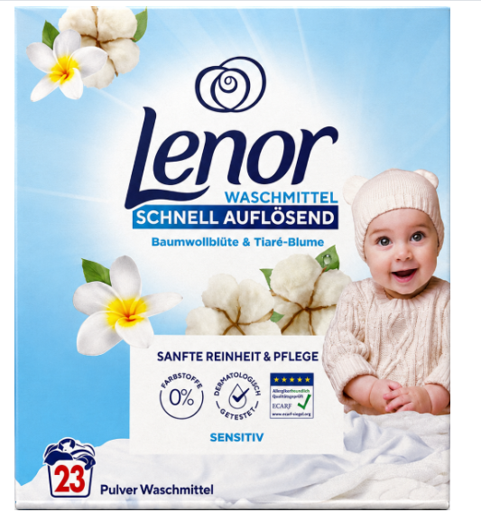 Lenor prací prášek 1265g Sensitiv 23PD