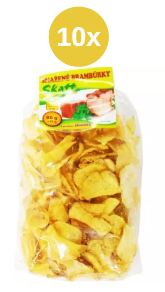 Skatt smažené brambůrky slanina 2x80g10g