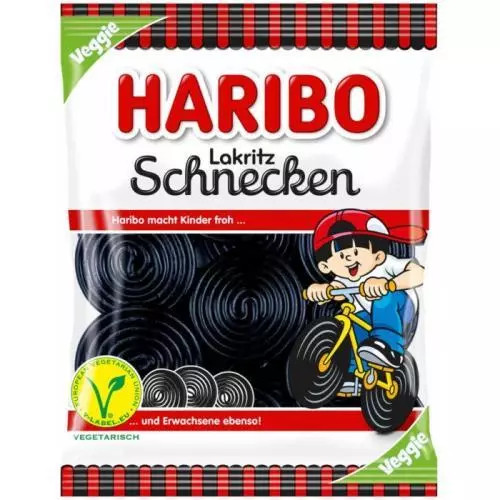 Haribo lakritz schnecken veggie 175g N2 LE