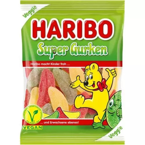 Haribo super gurken veggie 175g N2 LE