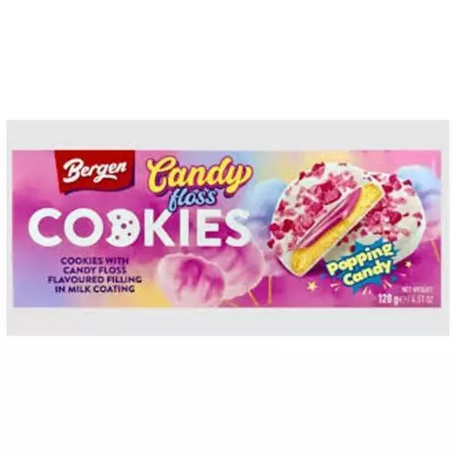 Bergen Cookies candy floss popping 128g