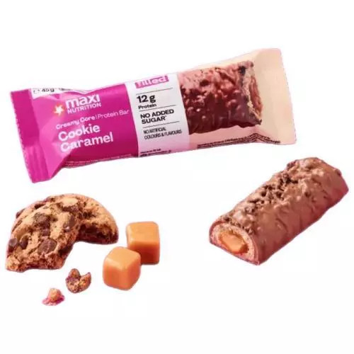 MaxiNutrition Proteinová tyčinka cookie caramel 45g