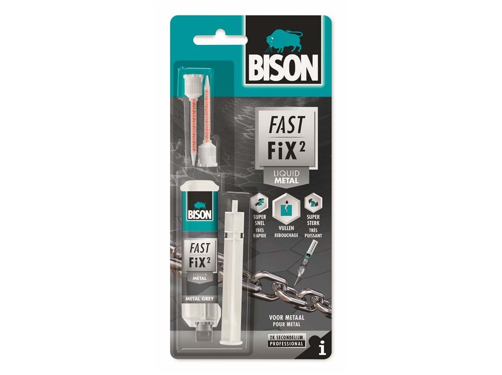 BISON dvousložkové lepidlo FAST FIX METAL 10 g