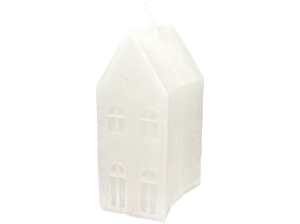 Svíčka domek 58x110mm, bílá