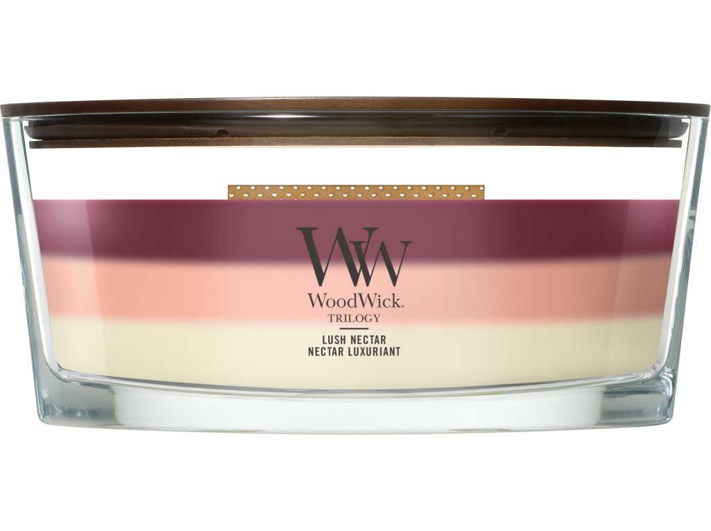 WoodWick Trilogy Lush Nectar svíčka loď