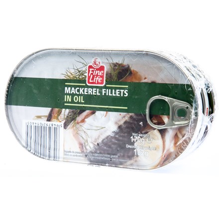 Fine Life Makrela v rostlinném oleji 170 g