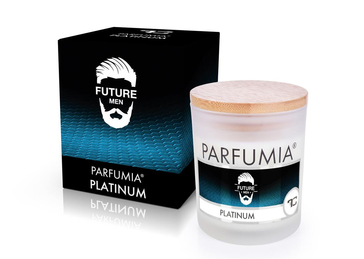 PLATINUM | sójová vonná svíčka | PARFUMIA® | 250 ml