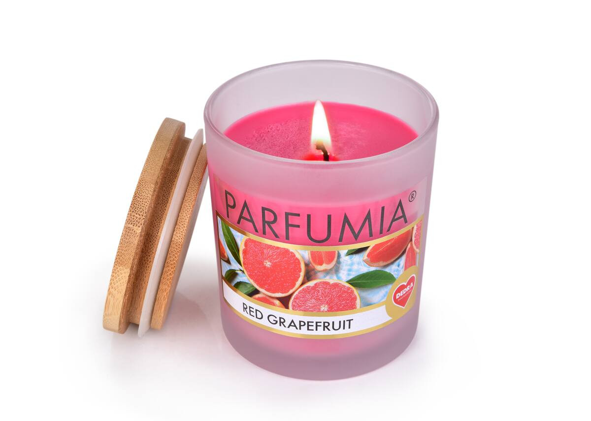 RED GRAPEFRUIT | sójová vonná svíčka | PARFUMIA® | 250 ml (obrázek 2)