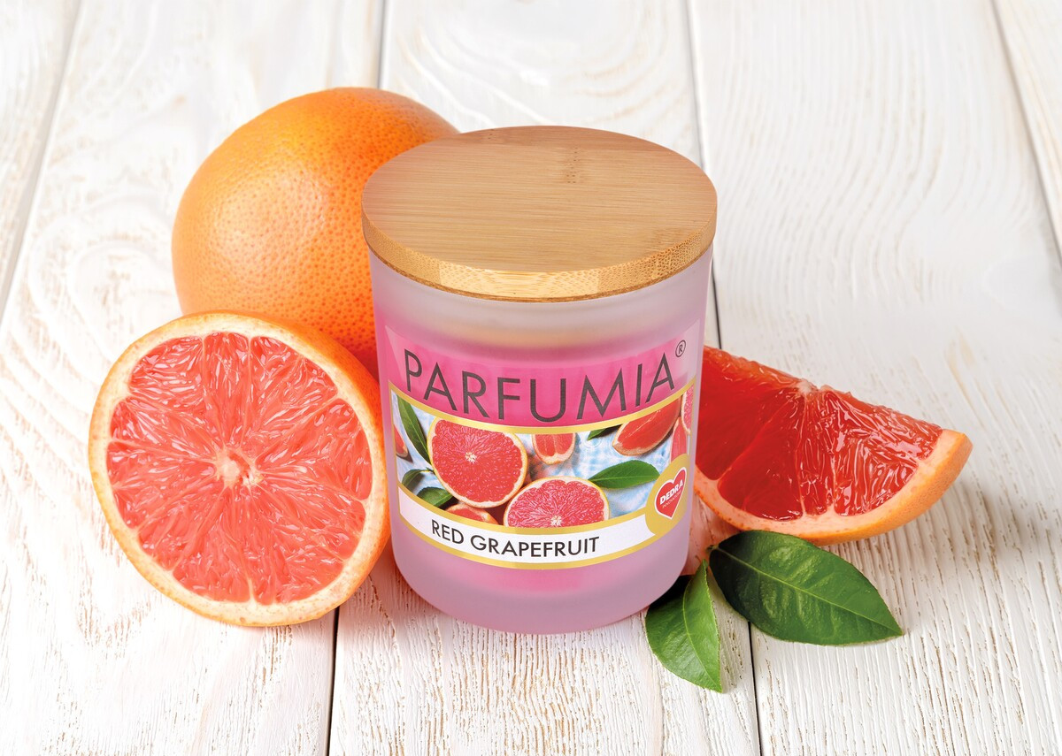 RED GRAPEFRUIT | sójová vonná svíčka | PARFUMIA® | 250 ml (obrázek 4)