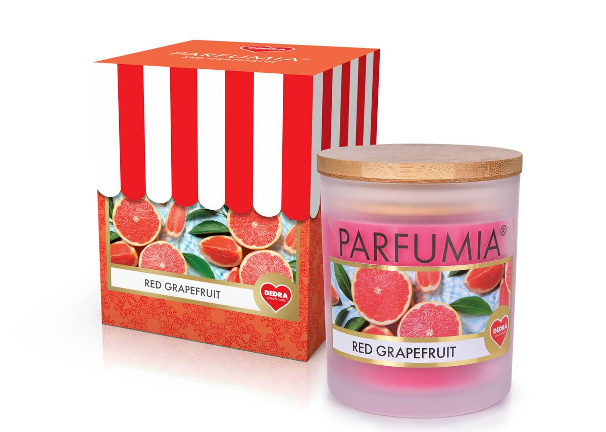 RED GRAPEFRUIT | sójová vonná svíčka | PARFUMIA® | 250 ml