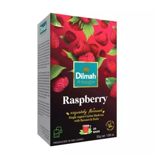 Dilmah černý čaj malina 20x1,5g