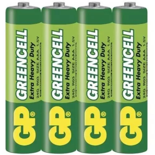 GP baterie x4ks greencell aaa 1ks