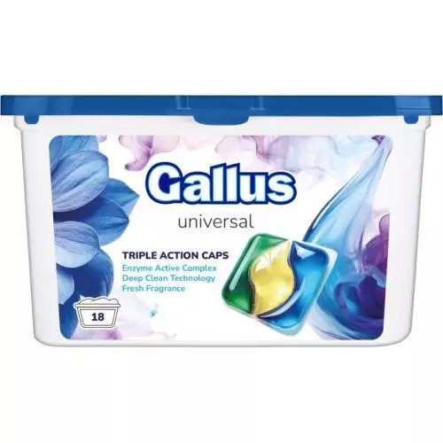 Gallus prací kapsle 18ks 3v1 Universal