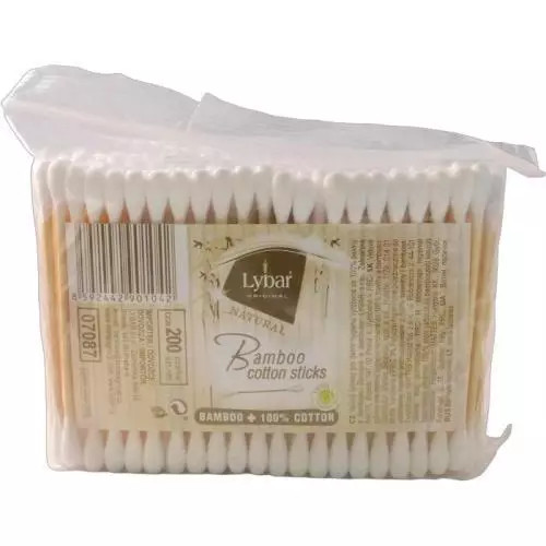 Lybar vatové tyčinky bamboo 200ks