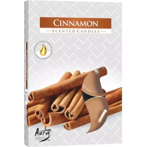 Bispol čajové svíčky cinamon (p15-65) 6ks