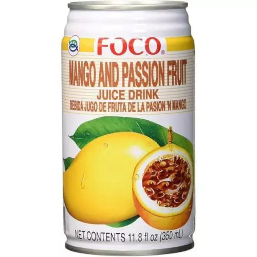 FOCO nápoj s příchutí mango a passion nectar 350ML