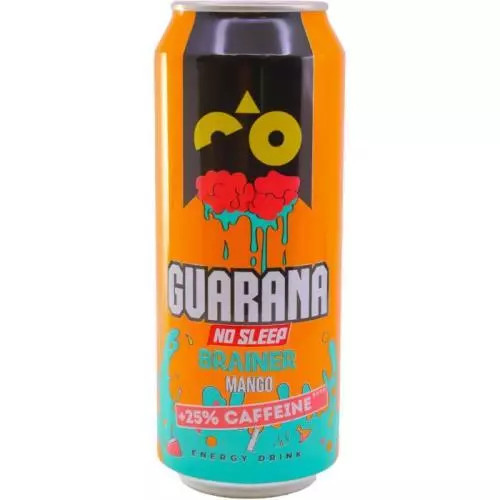 Guarana brainer mango 0,5L