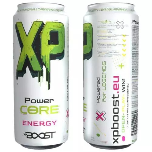 XP BOOST energetický nápoj power core 0,5L PLECH