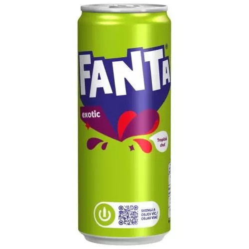 CC Fanta exotic plech 0,33L