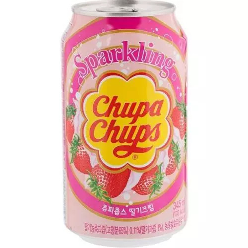 Chupa Chups sparkling strawberry cream 0,345L