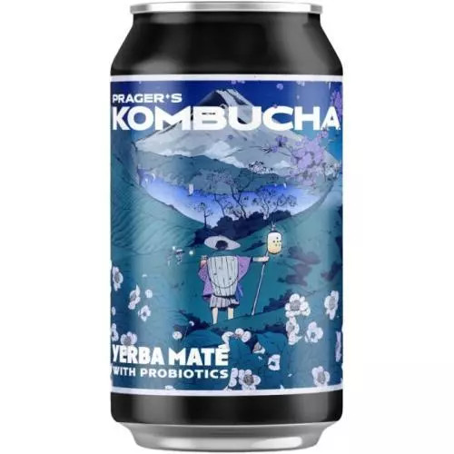 Pragers kombucha yerba maté 0,33L plech