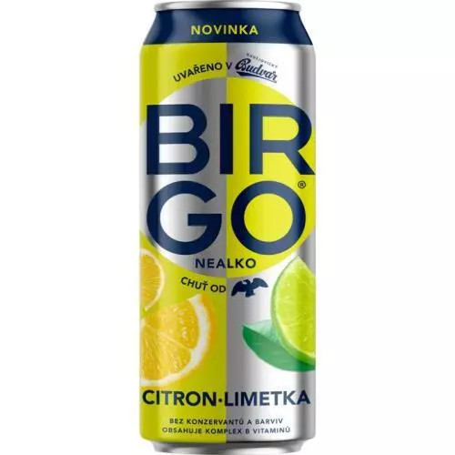 Birgo nealko citron limetka 0,5L plech