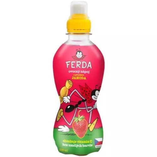 Ferda ovocné pitíčko jahoda 330ML