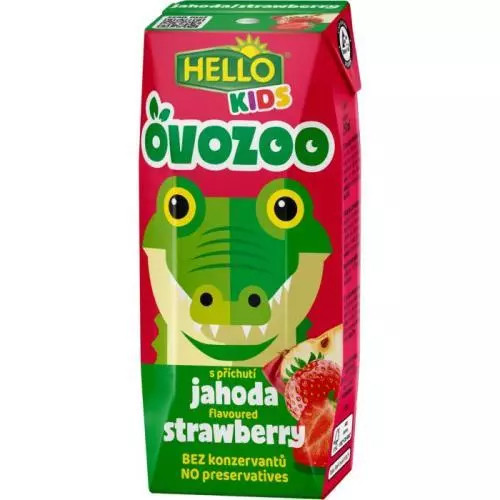 Hello ovozoo jahoda 250ML