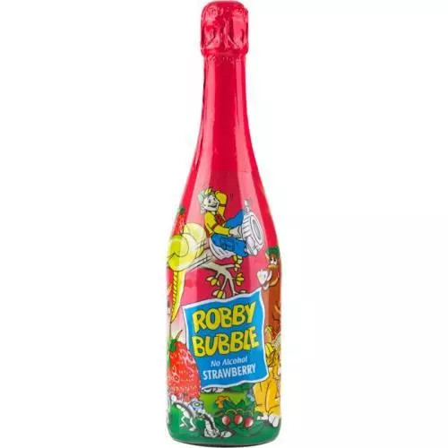 Robby Bubble dětský nápoj jahoda 0,75L