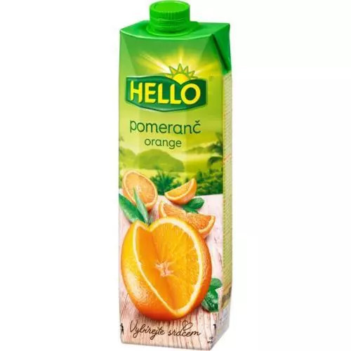 Hello džus pomerančový nektar 1L