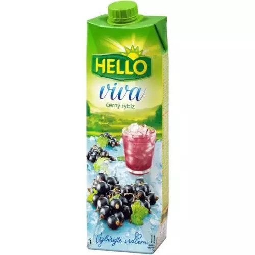 Hello viva džus černý rybíz 1L TPP