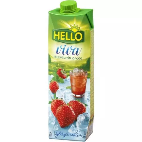 Hello Viva džus multivitamínjahoda 1L TP