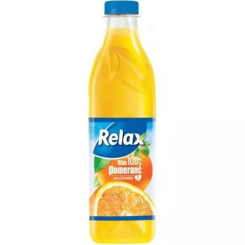 Relax 100% pomeranč 1L PET