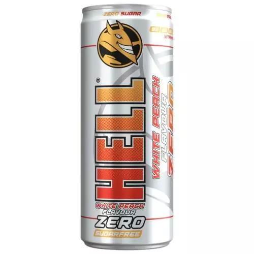 Hell energetický nápoj zero white peach 0,25L