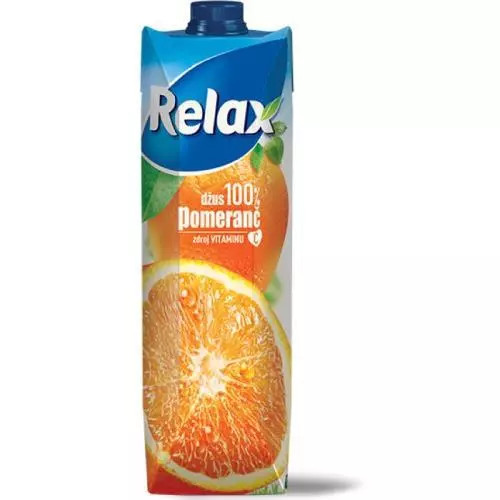 Relax džus 100% pomeranč 1L