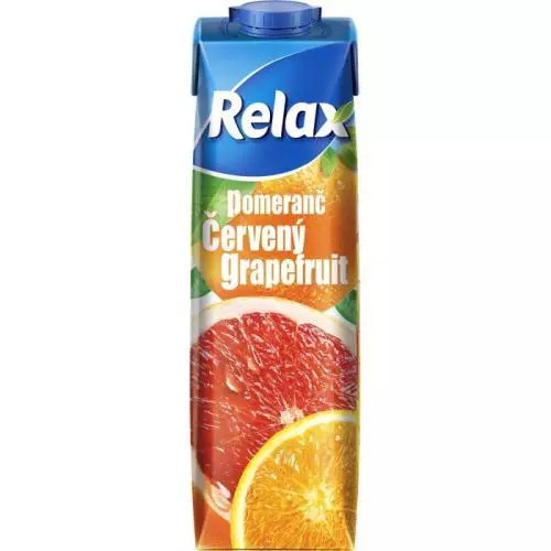 Relax džus pomeranč a červený grapefruit 1L